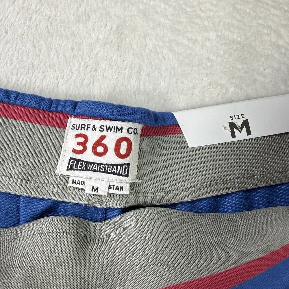 Surf & Swim Co 360 Shorts Mens Medium Blue French Terry Retails $68